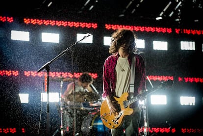 La banda de rock The Strokes durante una actuación en Brasil, el pasado 26 de marzo.