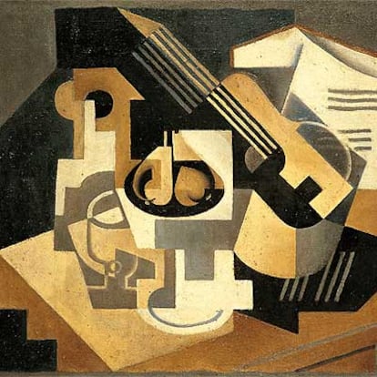 &#39;Guitarra y frutero&#39; (1918), de Juan Gris.