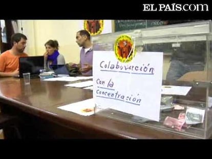 Dos semanas de encierro en apoyo de Baltasar Garzón