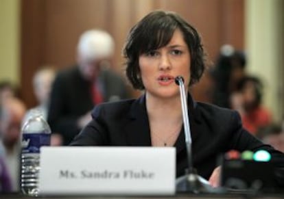 Sandra Fluke testifica sobre los anticonceptivos en el Congreso de EE UU.