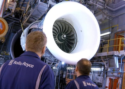 Planta de motores de Rolls-Royce en Derby, Reino Unido.