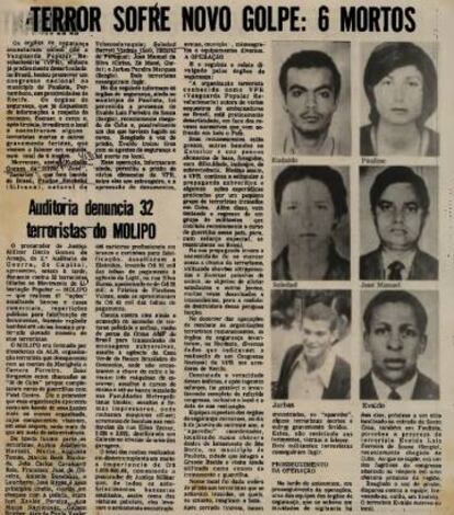 Reprodução de jornal pernambucano de 1973.
