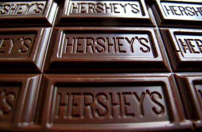 Una tableta de chocolate de Hershey's.