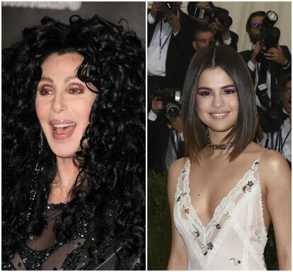 Además de pelo, ropa y complementos, el maquillaje tricolor de ojos de Cher también ha marcado tendencia. La actriz y cantante Selena Gomez lucía una sombra de ojos muy similar en la última gala Met.