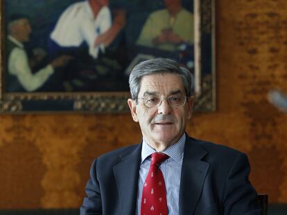 Mario Fernández, en la sede central de BBK en Bilbao.