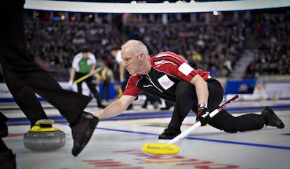 Campeonato de Curling en Edmonton, Alberta (Canadá).