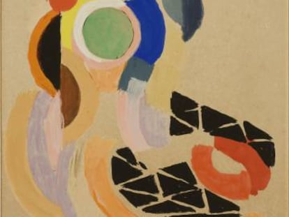 'Viajes lejanos', de 1937, de Sonia Delaunay.