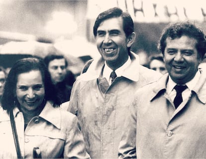 Ifigenia Martínez, junto a Cuauhtémoc Cárdenas y Porfirio Muñoz Ledo, en una imagen de 1987 compartida en sus redes sociales. Martínez fue una de las fundadoras del PRD.