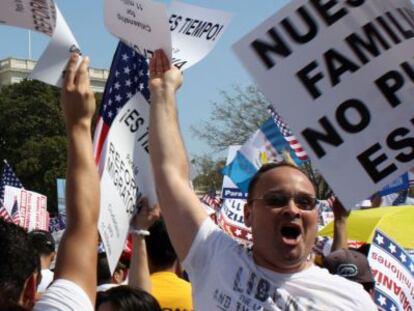 Manifestaci&oacute;n en Washington a favor de una reforma migratoria en 2013