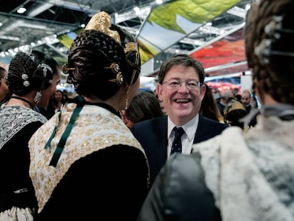 El presidente de la Generalitat, Ximo Puig, este jueves en Fitur.