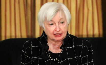 A presidenta do Federal Reserve (Fed), Janet Yellen. EFE/Arquivo