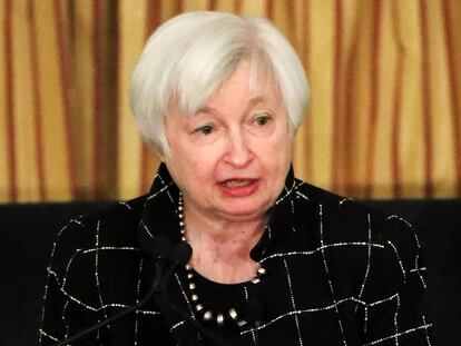 A presidenta do Federal Reserve (Fed), Janet Yellen. EFE/Arquivo