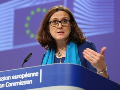 La comisaria de Comercio, Cecilia Malmström.