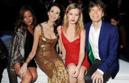 Jade Jagger, L'Wrenn Scott, Giorgia My Jagger y el patriarca, Mick.