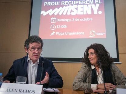 Los vicepresidentes de SCC, Alex Ramos, y Miriam Tey, durante la rueda de prensa.