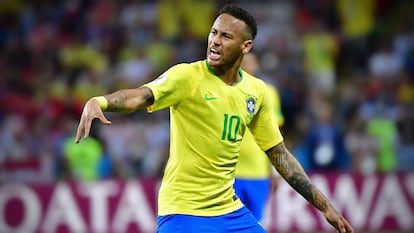 Neymar, durante a partida contra a Bélgica, pelas quartas de final da Copa.