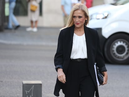 La expresidenta de la Comunidad de Madrid Cristina Cifuentes.