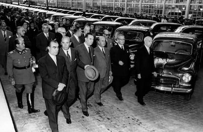 Franco, a la inauguració de la Seat, el 5 d’octubre de 1955.