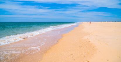 Playa en la isla de Tavira.