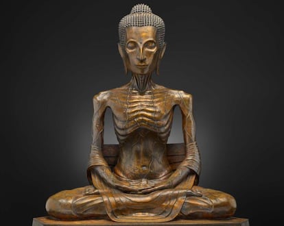 Buda en bronce. Tailandia, 1890.