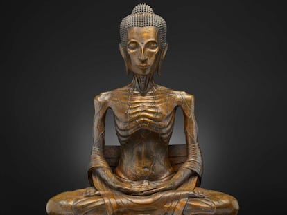 Buda en bronce. Tailandia, 1890.
