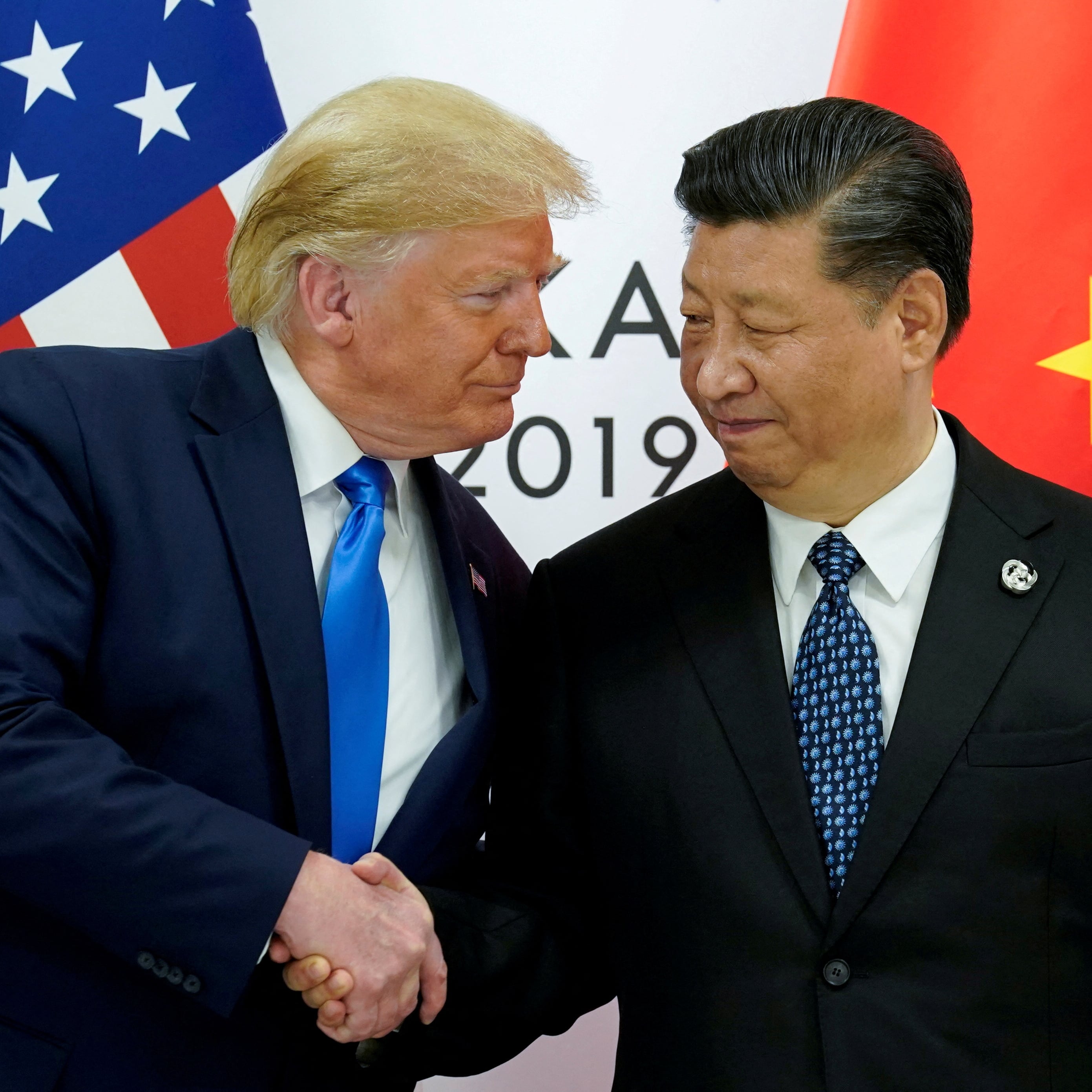 El presidente de EE UU, Donald Trump, y el de China, Xi Jinping, en un encuentro bilateral en 2019.