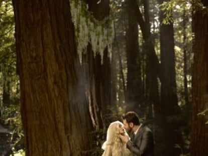 Alexandra y Sean Parker, durante su boda.