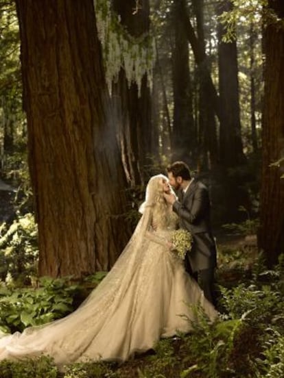 Alexandra y Sean Parker, durante su boda.