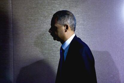 El fiscal general Eric Holder, tras reunirse ayer con representantes de los medios en Washington.