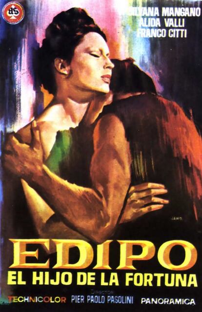 'Edipo Rey, el hijo de la fortuna' (1967) de Pier Paolo Pasolini. Poner la tragedia de Sófocles en manos de un director como Pasolini puede resultar un ejercicio tentador, impredecible y sin duda creativo como acabó siendo finalmente esta versión de la obra clásica. Entendemos que algunos estudiosos y académicos del género se resistan a incluirlos en el vademécum cinematográfico.