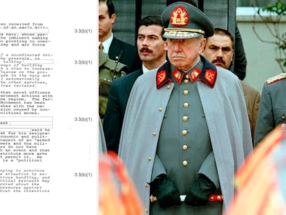 Documento desclasificado por el Gobierno de Estados Unidos y Augusto Pinochet.