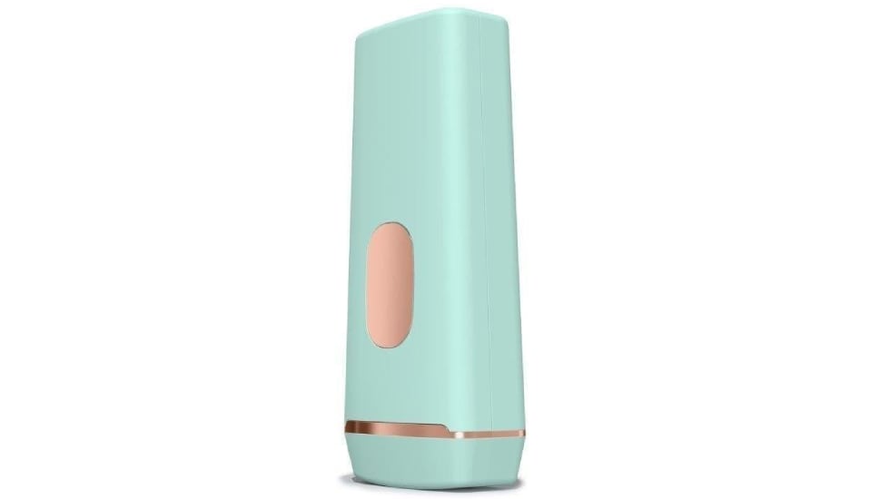 Depiladora de luz pulsada con pantalla digital.