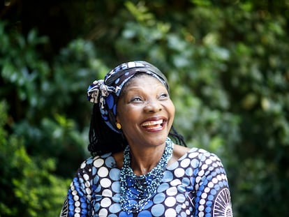 Cecile Bibiane Ndjebet, activista medioambiental, galardonada por la Fundación Calouste Gulbenkian, en Lisboa.