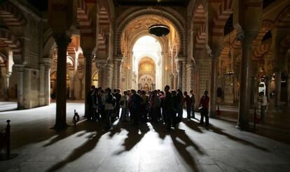 Visitantes en la Mezquita de C&oacute;rdoba. 