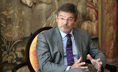 El ministro de Justicia de España, Rafael Catalá, este martes en el DF.