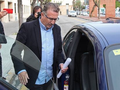 Joaquín Guerrero, teniente de alcalde de Viladecans, tras declarar ante el juez este jueves.