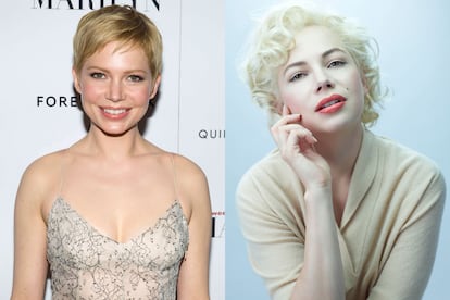 Michelle Williams, la actriz de cara dulce y armario impecable, es Marylin Monroe.