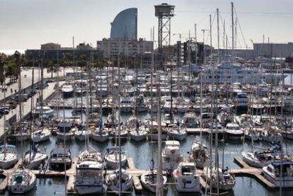 La marina del Port Vell, en Barcelona, tiene 413 plazas de amarre.