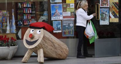 Un 'Caga Tió' en l'Ametlla del Vallès.