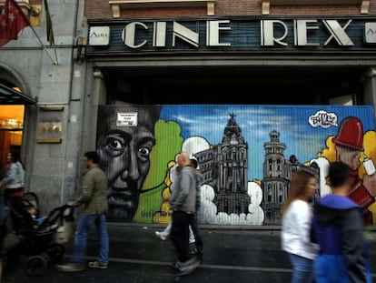 El cine Rex, una de las diez salas desaparecidas en la Gran Vía desde los años ochenta.