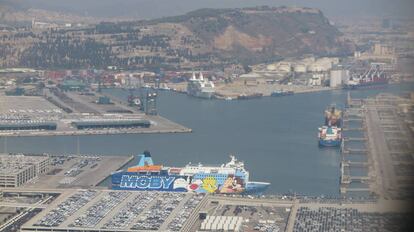 Els vaixells al port de Barcelona.