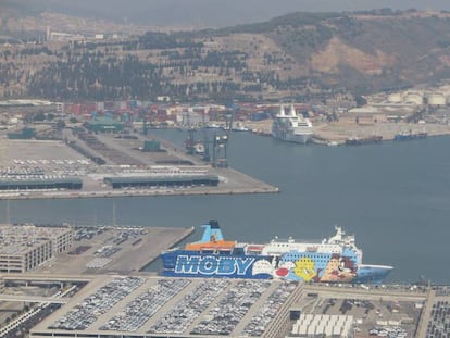 Els vaixells al port de Barcelona.