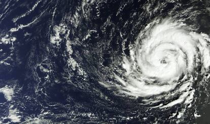 El huracán Ofelia, visto por satélite el 11 de octubre, en una imagen de la Agencia Espacial Europea.