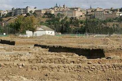 Vista de las excavaciones en la Vega Baja de Toledo.