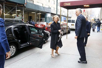 La reina Sofía en Nueva York.