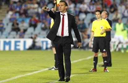 Luis García, en un partido del Getafe.