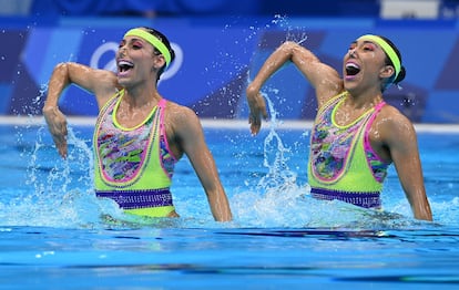 Las nadadoras Nuria Diosdado y Joana Jimenez compiten este martes en Tokio 2020.