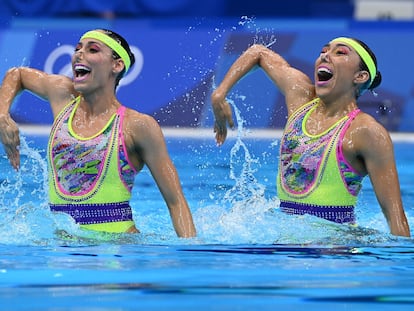 Las nadadoras Nuria Diosdado y Joana Jimenez compiten este martes en Tokio 2020.