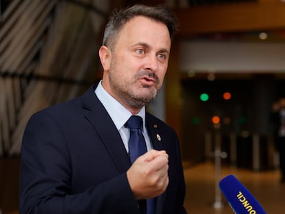 Xavier Bettel el pasado 25 de junio en Bruselas antes de participar en la cumbre europea.