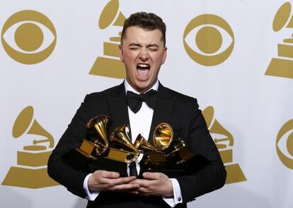 Sam Smith, con sus cuatro premios Grammy